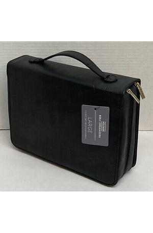 Bible Cover Organizer, Large Black LeatherTouch