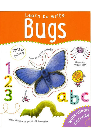 Bugs - Learn To Write Wipe-Clean Activity Book