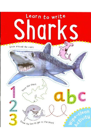 Sharks - Learn To Write Wipe-Clean Activity Book
