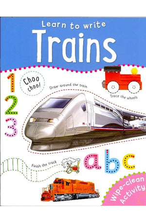 Trains - Learn To Write Wipe-Clean Activity Book