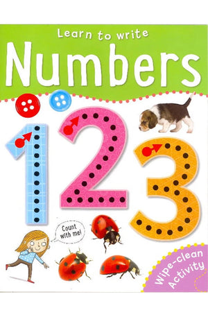 Numbers - Learn To Write Wipe-Clean Activity Book
