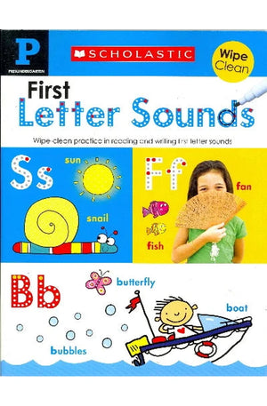 First Letter Sounds  - Scholastic Wipe Clean