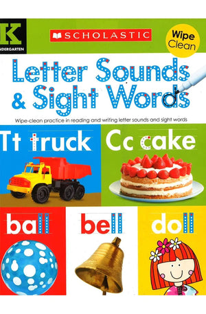 Letter Sounds & Sight Words - Scholastic Wipe Clean