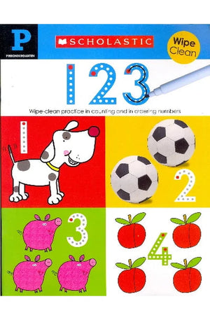 123 Scholastic Wipe Clean
