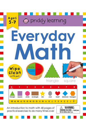Wipe Clean Workbook: Everyday Math (enclosed spiral binding): Ages 5-7; wipe-clean with pen (Wipe Clean Learning Books)