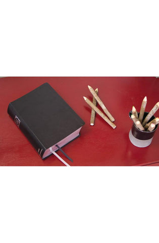 Image of NIV Study Bible, Fully Revised Edition (Study Deeply. Believe Wholeheartedly.), Large Print, Bonded Leather, Black, Red Letter, Comfort Print