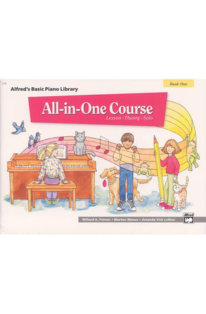 All-in-One Course for Children: Lesson, Theory, Solo, Book 1 (Alfred's Basic Piano Library)