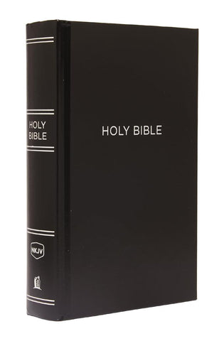 Image of NKJV, Pew Bible, Large Print, Hardcover, Black, Red Letter, Comfort Print: Holy Bible, New King James Version