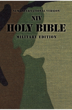 NIV Holy Bible Military Edition Paperback Woodland Camo
