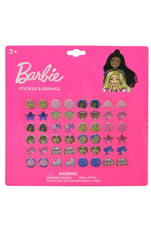 Disney Barbie 24 Pair Sticker Earrings