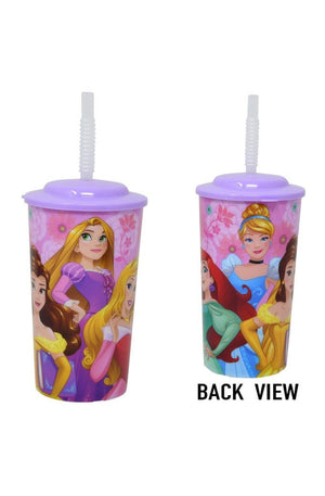 Disney Princess 16 oz. Sports Tumbler with lid and straw 55g