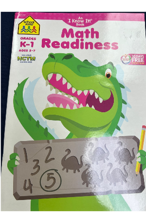 SCHOOL ZONE WORKBOOK MATH READINESS K-1