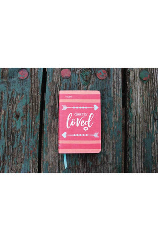 Image of NIV, Girls' Ultimate Backpack Bible, Faithgirlz Edition, Compact, Flexcover, Coral, Red Letter, Comfort Print