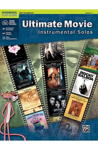 Image of Ultimate Movie Instrumental Solos: Alto Sax, Book & Online Audio/Software/PDF (Ultimate Pop Instrumental Solos Series)