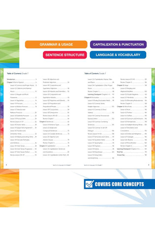 Image of Spectrum Grade 7 Language Arts Workbook, ELA Middle School Books for Kids Ages 12-13 Covering Grammar, Vocabulary, Sentence Structure, Parts of Speech, and More, Classroom or Homeschool Curriculum