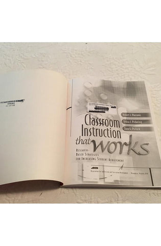 Image of Classroom Instruction That Works: Research-Based Strategies for Increasing Student Achievement