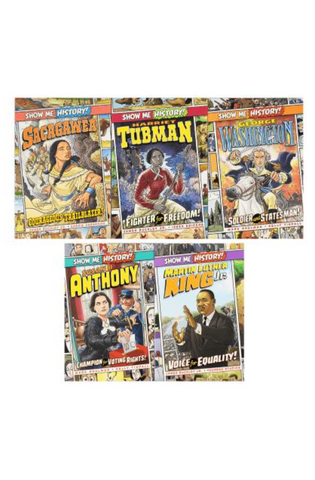 Image of Show Me History! Leaders (Martin Luther King Jr./Harriet Tubman/Sacagawea/Susan B. Anthony/George Washington)