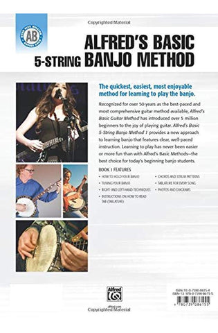 Image of Alfred's Basic 5-String Banjo Method: The Most Popular Method for Learning How to Play (Alfred's Basic Banjo Library)
