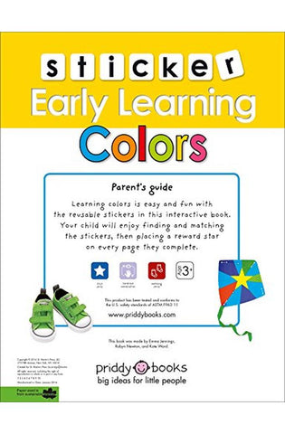 Image of Sticker Early Learning: Colors: With Reusable stickers