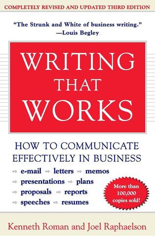 Image of Writing That Works: How to Communicate Effectively in Business (Third Edition)