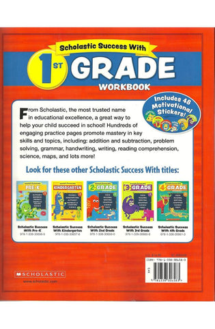 Image of Scholastic - 1st Grade Workbook with Motivational Stickers