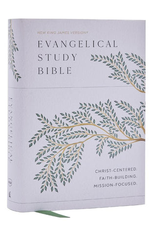 Image of Evangelical Study Bible: Christ-centered. Faith-building. Mission-focused. (NKJV, Hardcover, Red Letter, Large Comfort Print)