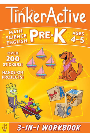 3-In-1 Workbook Ages 4-5 (Tinker Active, Pre-K)