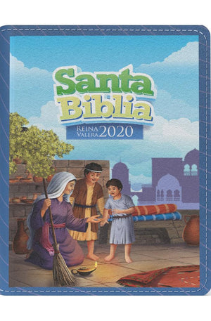 Biblia RVR 2020 para Niños Azul Vinilo con Cierre