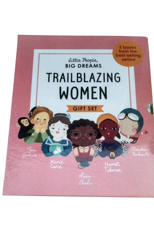 Image of Trailblazing Women Boxed Gift Set: Rosa Parks, Amelia Earhart, Harriet Tubman, Jane Goodall and Marie Curie