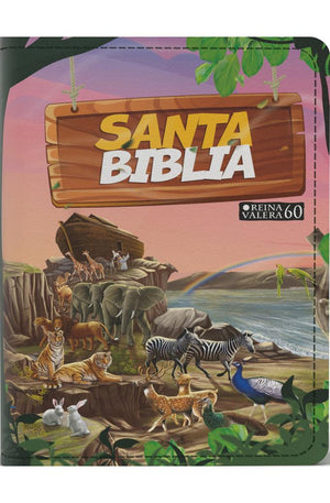 Biblia RVR 1960 Compacta para Niños Vinilo con Cierre