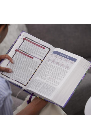 Image of KJV, The Woman's Study Bible, Black Genuine Leather, Red Letter, Full-Color Edition, Comfort Print (Thumb Indexed): Receiving God's Truth for Balance, Hope, and Transformation