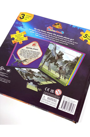 Image of Jurassic World My First Puzzle Book - Jigsaw Puzzles for kids, 10-page board book, 5 puzzles to enjoy