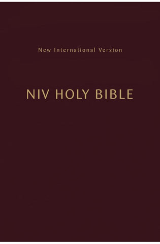Image of NIV, Holy Bible, Compact, Paperback, Burgundy, Comfort Print