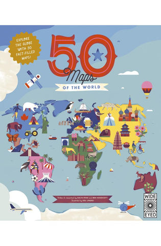 Image of 50 Maps of the World: Explore the globe with 50 fact-filled maps! (Americana)