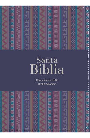 Image of Biblia RVR 1960 Compacta Letra Grande 11 puntos Símil Piel Andina Morado
