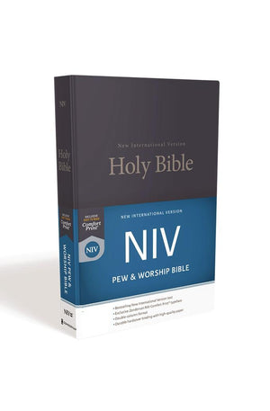 NIV, Church Bible (Pew Bible), Hardcover, Blue, Comfort Print