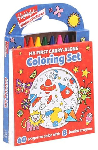 Image of Highlights: My First Hidden Pictures Carry-Along Coloring Set