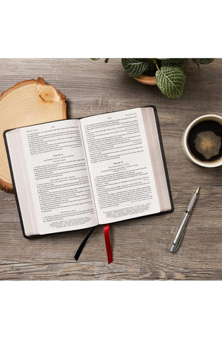 Image of KJV Holy Bible: Large Print Single-Column with 43,000 End-of-Verse Cross References, Brown Leathersoft, Personal Size, Red Letter, Comfort Print: King James Version