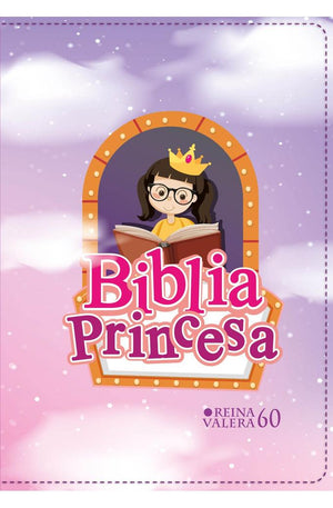 Biblia RVR 1960 Bolsillo para Niñas Princesa Vinilo con Cierre