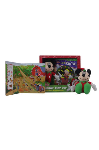 Image of Disney Junior Mickey Mouse Clubhouse - Let It Snow! Holiday Gift Set - First Look and Find Activity Book and Mickey Plush! - PI Kids