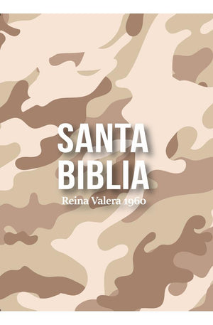 Biblia RVR 1960 Compacta Símil Piel Camuflaje Desierto