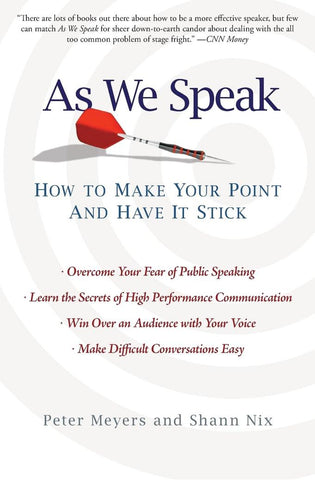 Image of As We Speak: How to Make Your Point and Have It Stick
