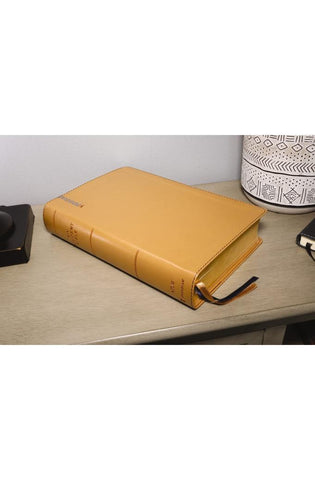 Image of NIV, Student Bible, Personal Size, Leathersoft, Tan, Comfort Print