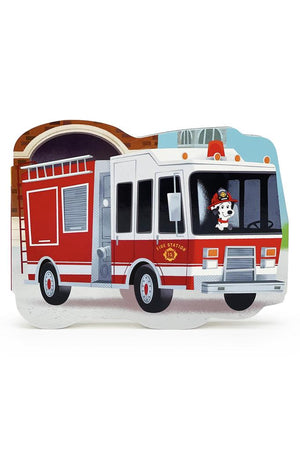 How Fire Trucks Work - Children's Shaped Board Book for Little Red Firetruck Engine Lovers